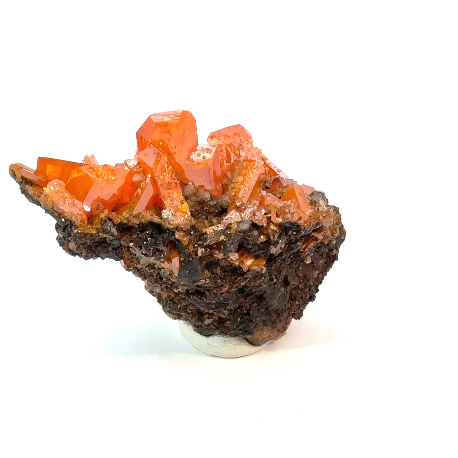 GEM WULFENITE CLUSTER ON MATRIX FROM RED CLOUD MINE, AZ, USA – MINIATURE, 22g