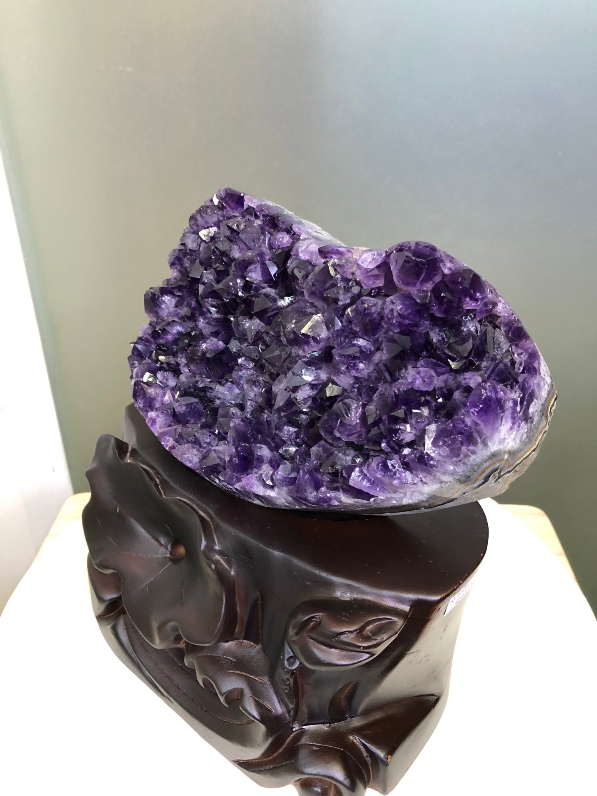 10LB Natural Uruguayan mineral amethyst cluster ornament