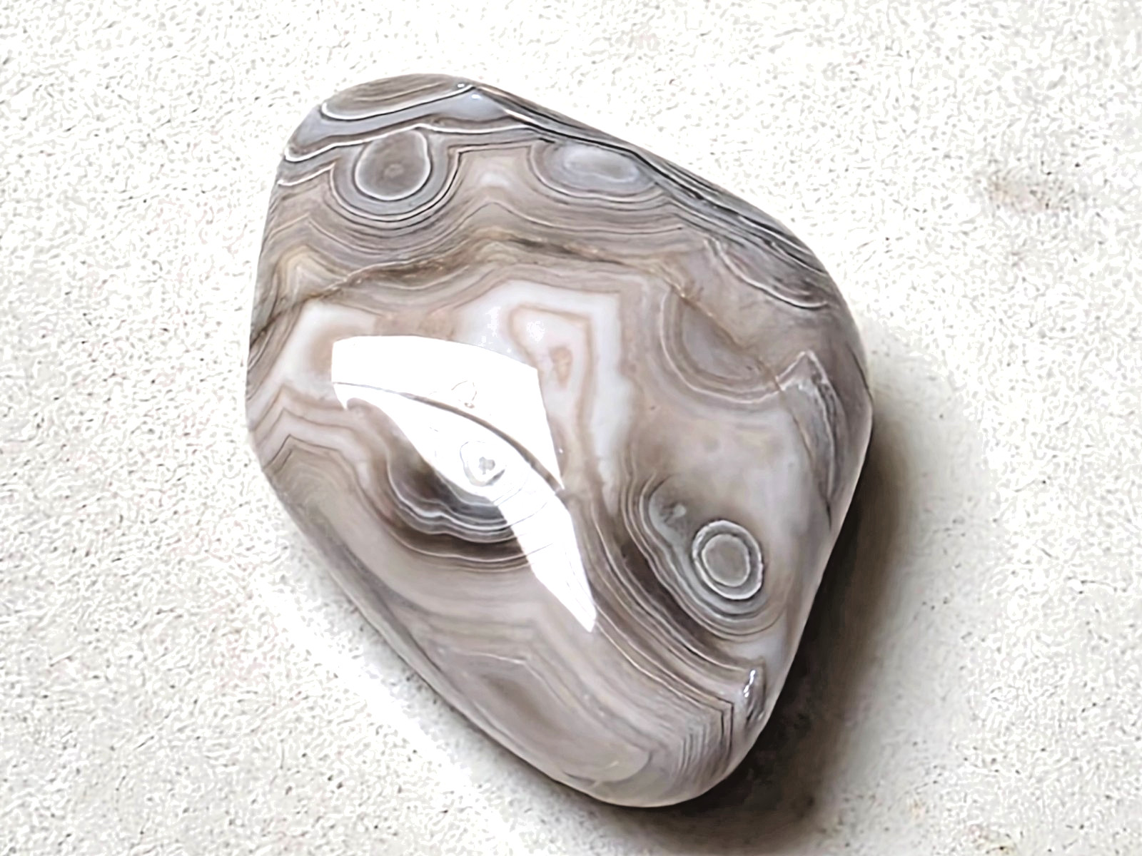 POLISHED BEAUTIFUL BOTSWANA AGATE, NATURAL BANDED AGATE -Unique-