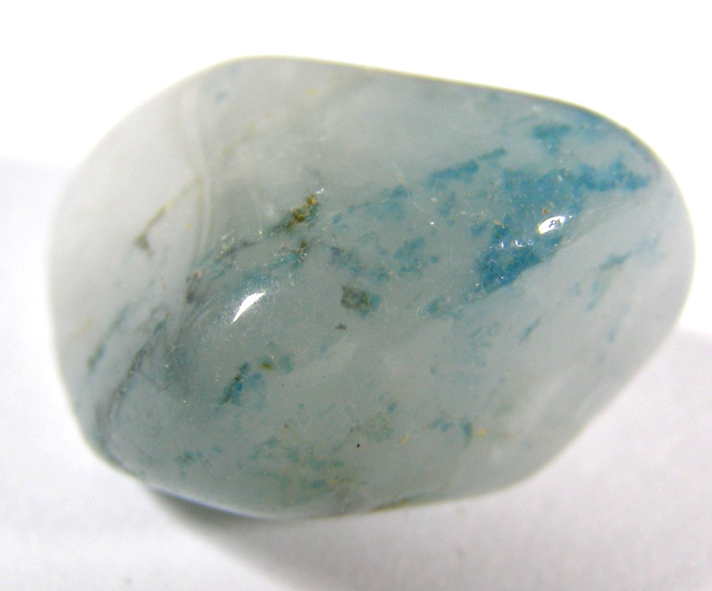 NEW RARE FUSION STONE – SHATTUCKITE in QUARTZ – TUMBLESTONE 2.7 x 2.0 cms #5