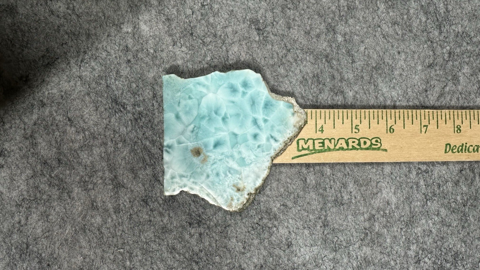 Spiritual Healing Larimar Natural Authentic Slab Rough Blue Gem Stone 98g