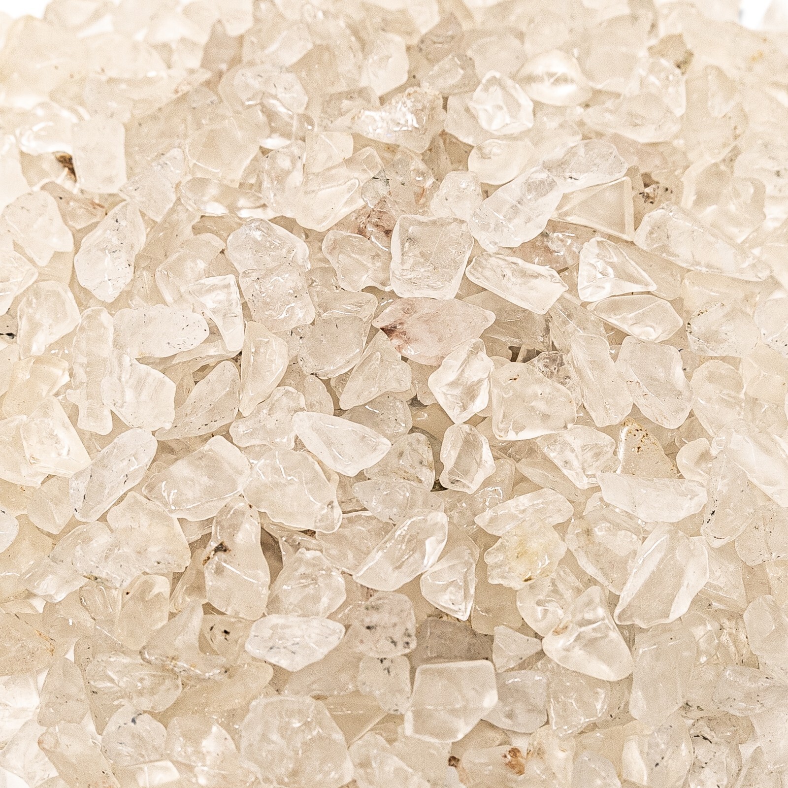 Tumbled Clear Quartz Crystal Chips Bulk, Gemstone Undrilled Crystal Beads