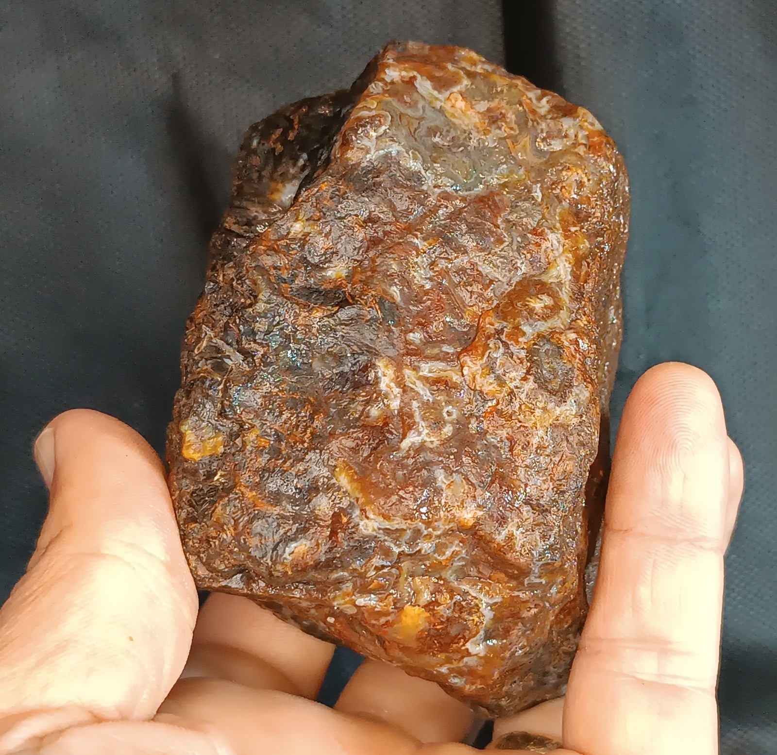 555g/1.22lb uncut turkish agate stone rough, gemstone, customs duty included