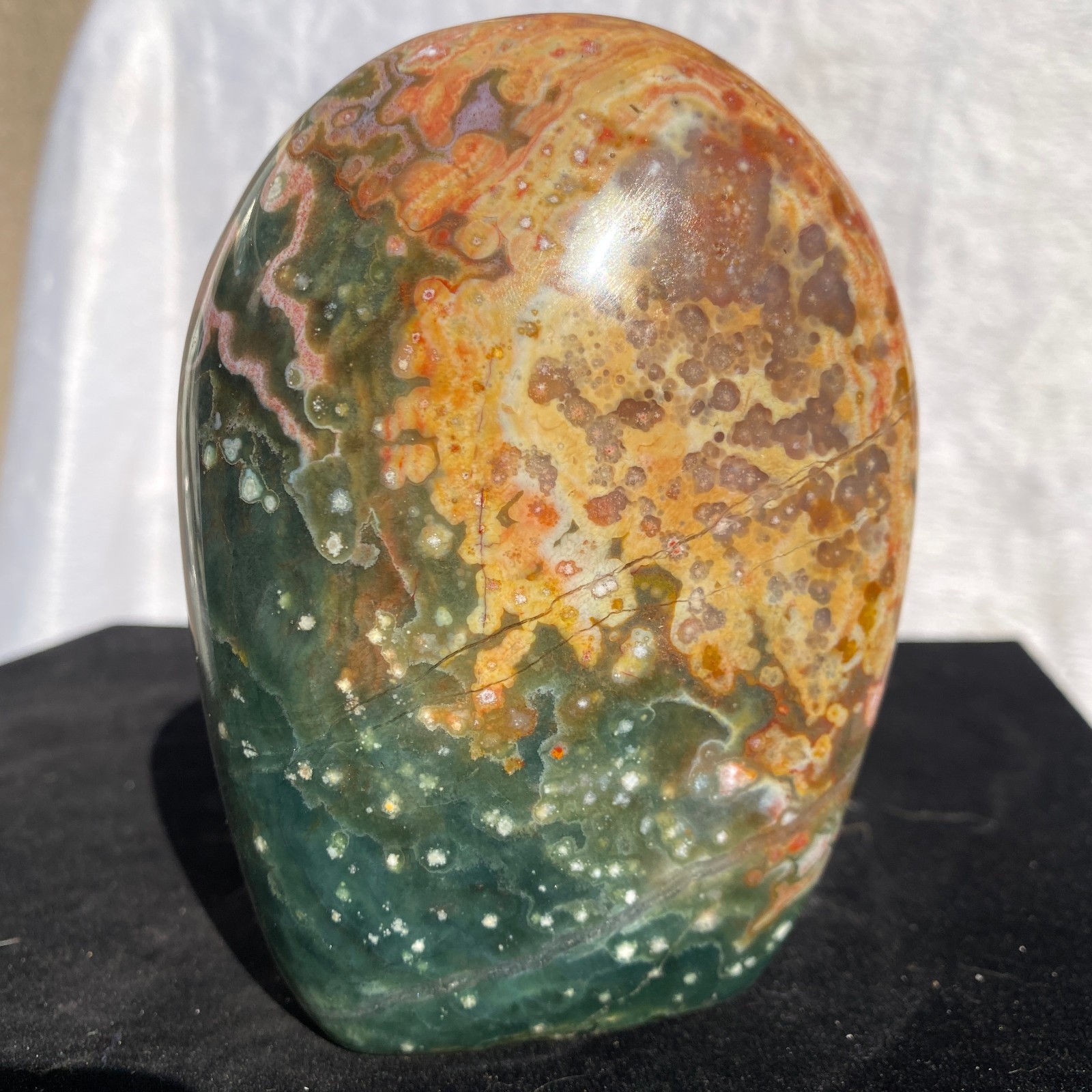 840g Natural polychrome Ocean Jasper Specimen Quartz Crystal Reiki Healing