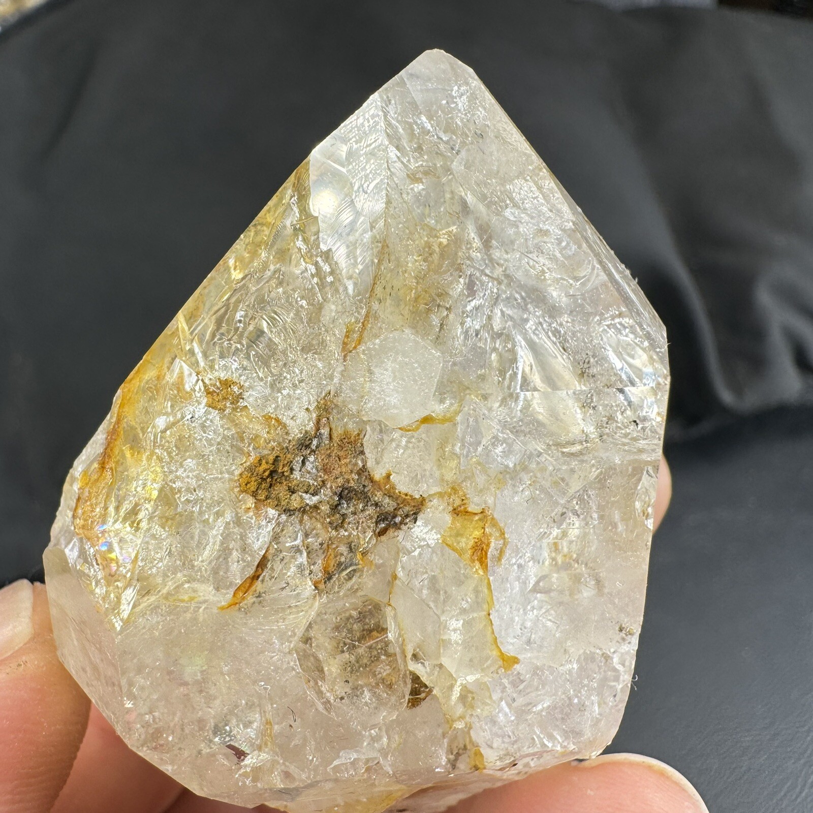 Herkimer Diamond Quartz Crystal Point / from New York