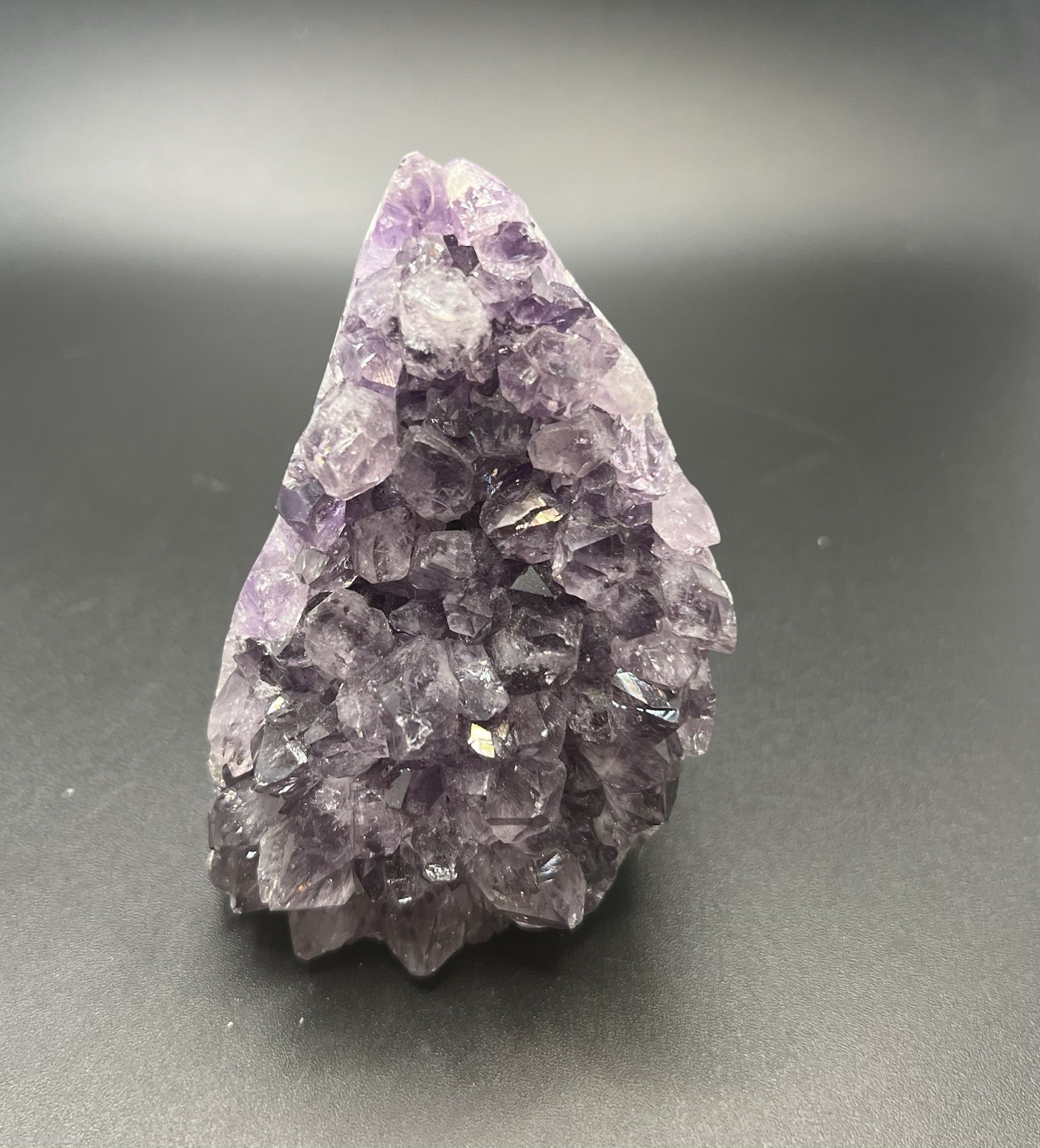 Amethyst Genuine Stone Freeform Cut Base Crystal Uruguay 275.2g