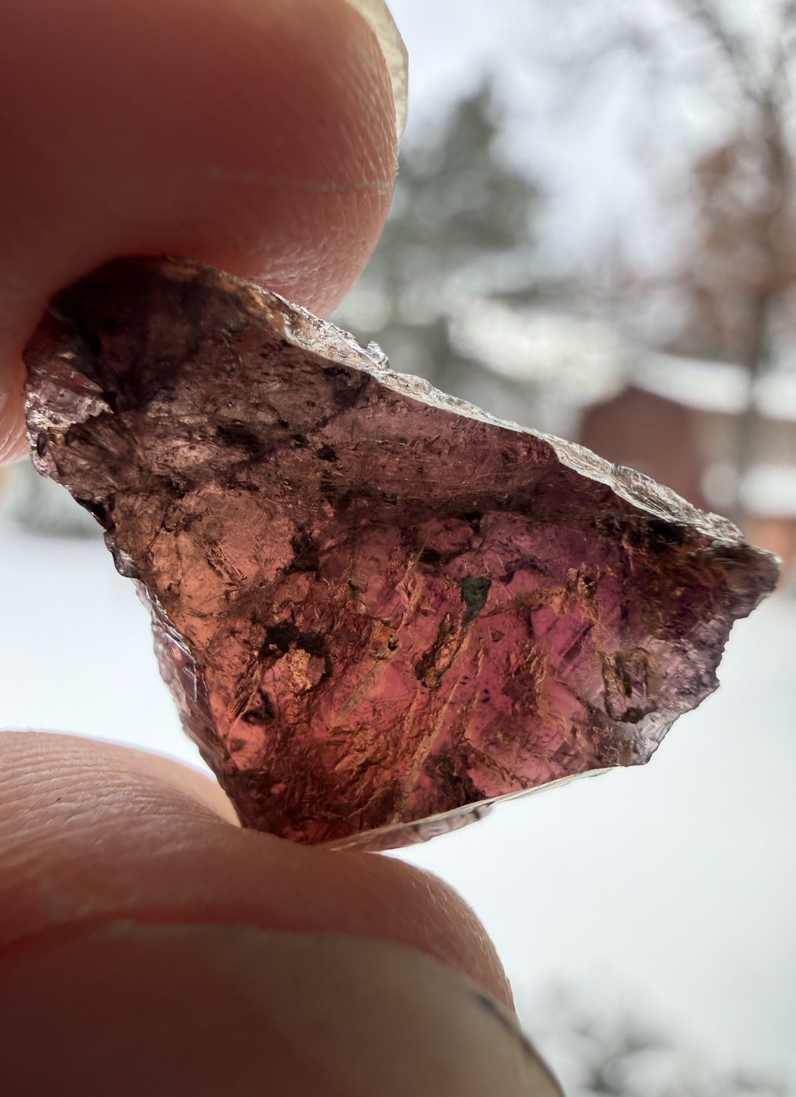 Gemmy Rare Axinite Crystal On Matrix, Skardu, Pakistan, 90Ct / 18grams