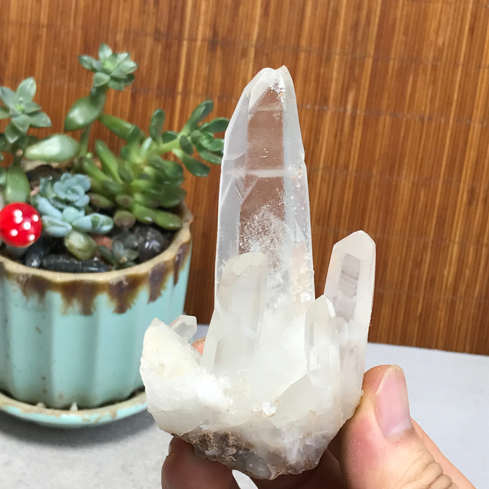 93-53-40mm Natural crystal clusters pretty Quartz Mineral Specimen 108g A6981