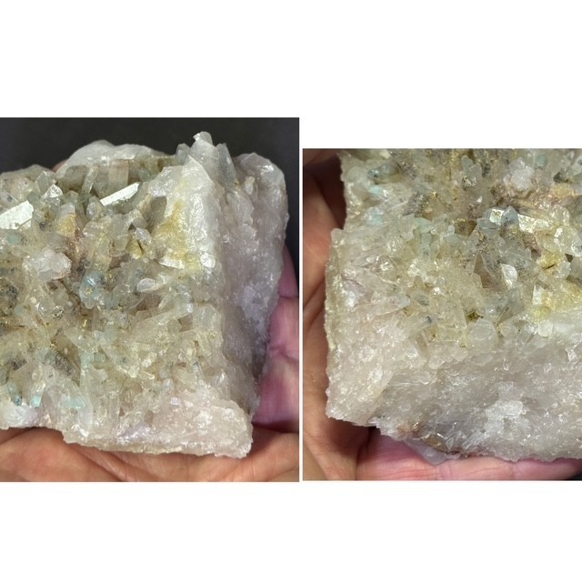 SEE VIDEO: RARE AJOITE INCLUDED QUARTZ CLUSTER, MESSINA MINE ,SOUTH AFRICA