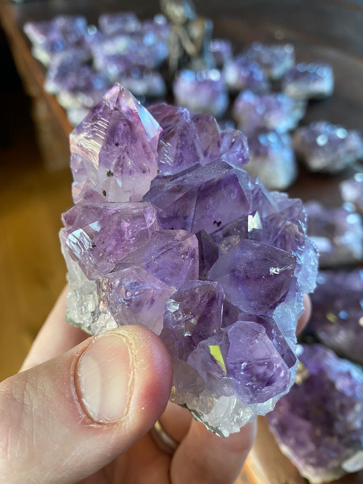 Premium High Grade Amethyst Druzy Cluster Pieces 200g to 300g approx. 10-12cm
