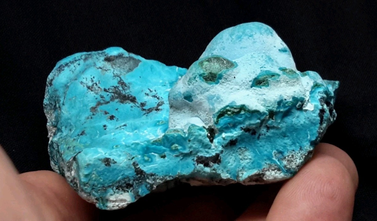 3″ CHRYSOCOLLA on MALACHITE from the Democratic Republic of Congo