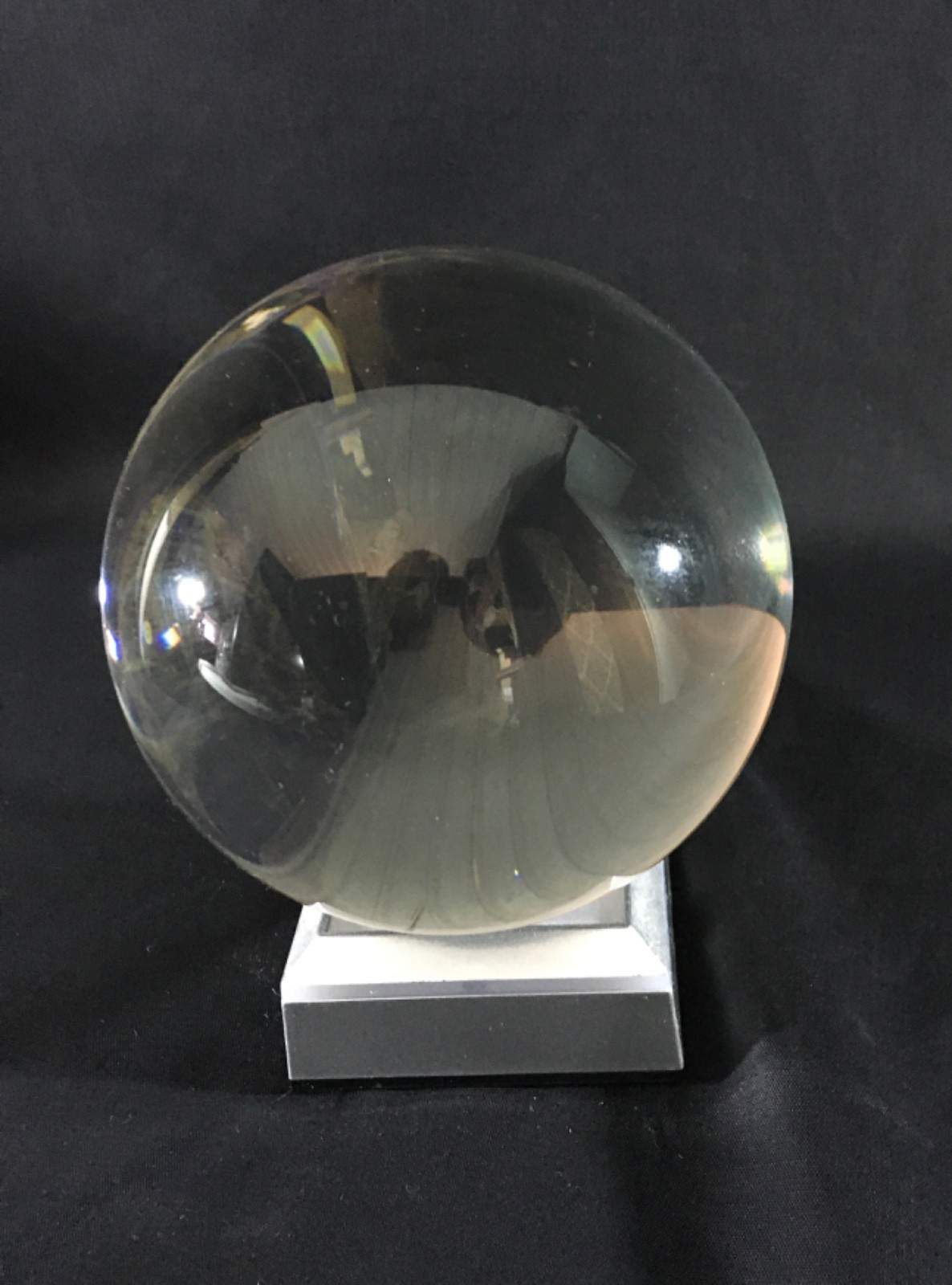 Clear crystal ball sphere,110 mm or 4.5″, (#8505)