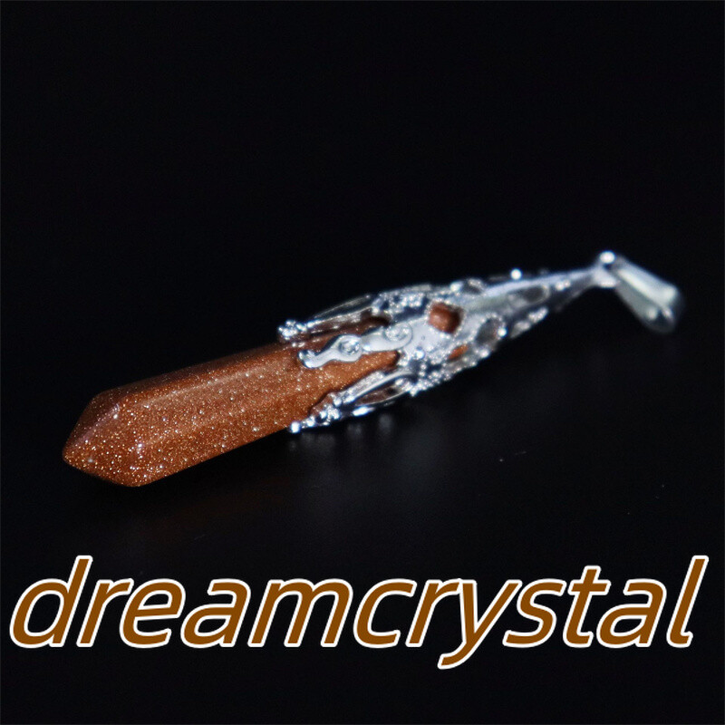 50pcs Mix Natural Quartz Crystal Alloy Soul Pendulum Pendant Reiki Random Gift