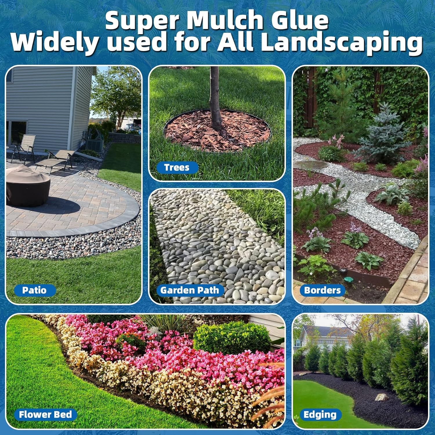 2 Gallon Mulch Glue – Strong Adhesive for Gravel & Landscape Stabilization