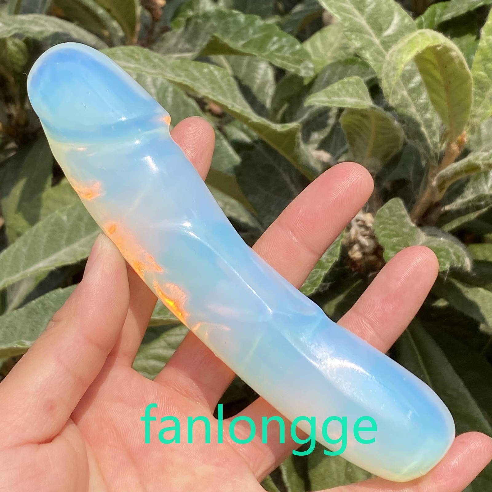 6in Opalite Male Penis Quartz Crystal Skull Massager scrub Gem 1PC