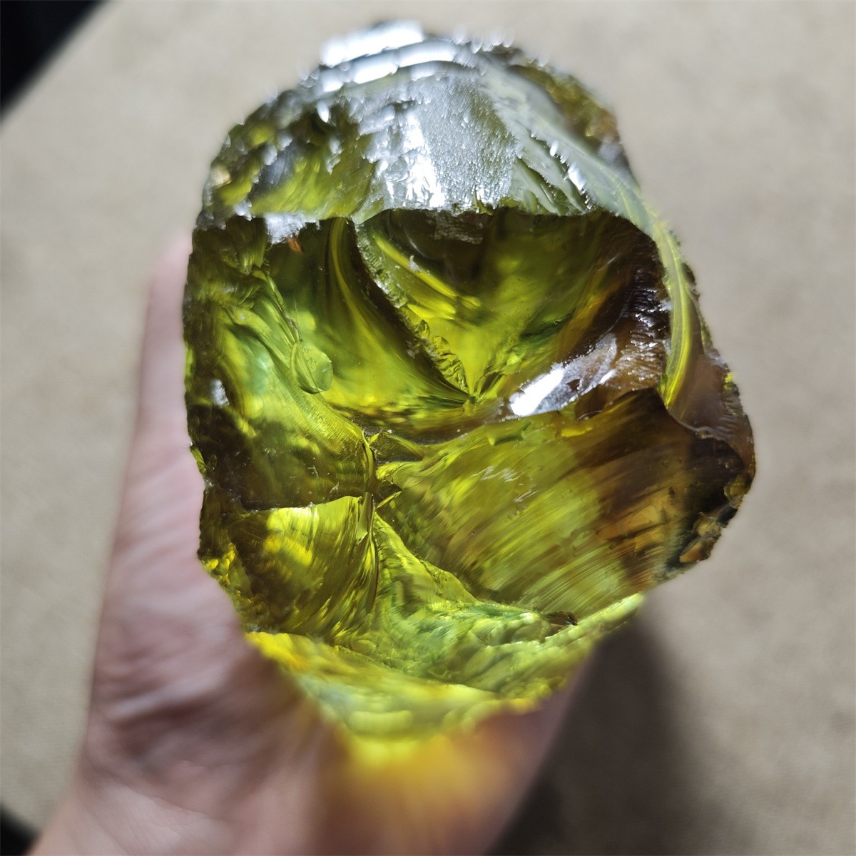 569g Multiple colors ANDARA triple vortex energy monatomic crystal specimen L240