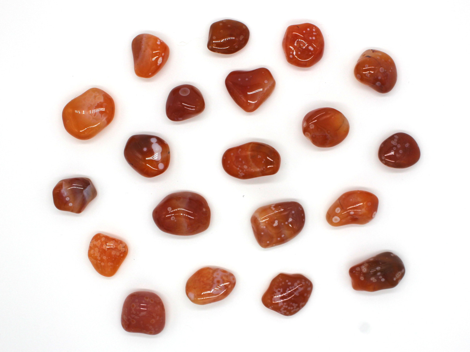 Carnelian “Eye” Agate Tumbled Gemstones – Bulk Wholesale Options – 1 LB