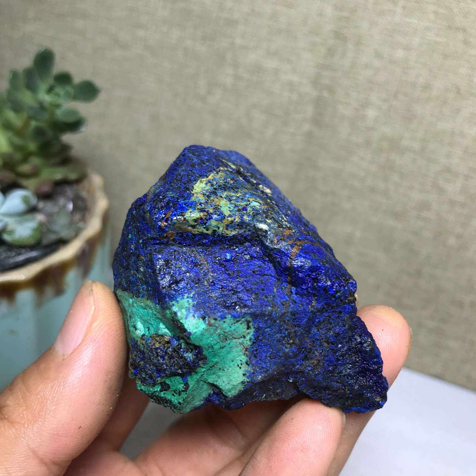 88g Natural Azurite Malachite gemstone Rough original Crystal Specimen A5179