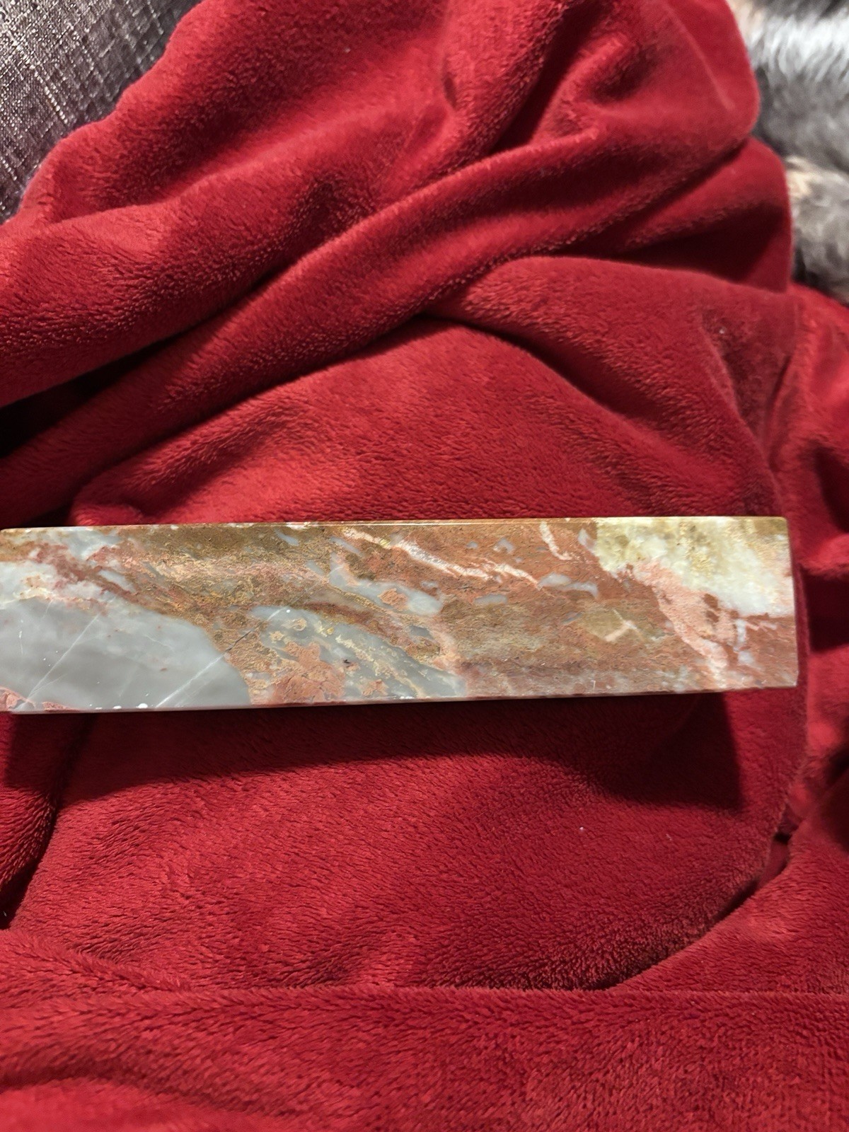 Natural Maligano Jasper Tower Or Paper Weight Made In Pakistan 14.2oz 6×1.25×1