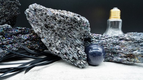 Raw Rainbow Silicon Carbide Specimen Crystal Spiritual Healing Meditation Stone
