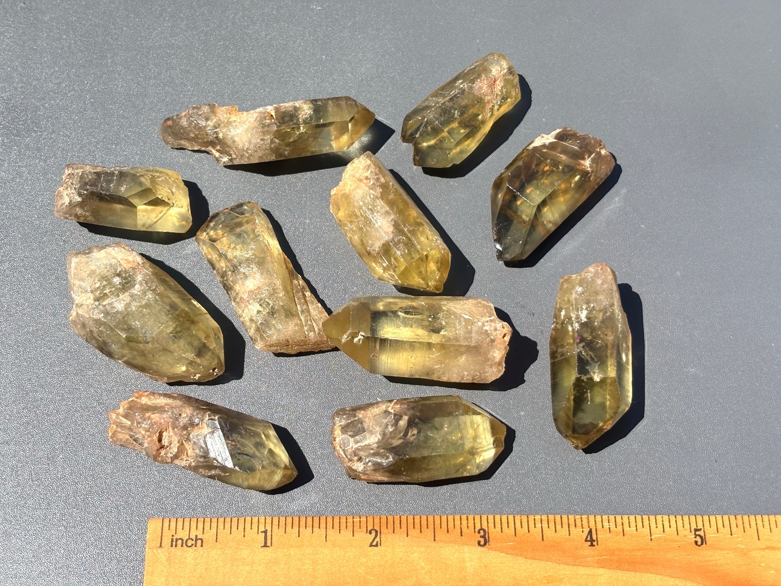 1/2lb Natural Smokey Citrine Quartz Rough Himalayan Smoky Crystal Points Wand