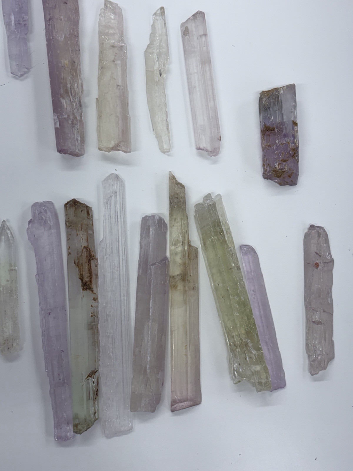 Exceptional Lot of Kunzite From Pakistan – includes bicolor and tricolor 4lb 6oz
