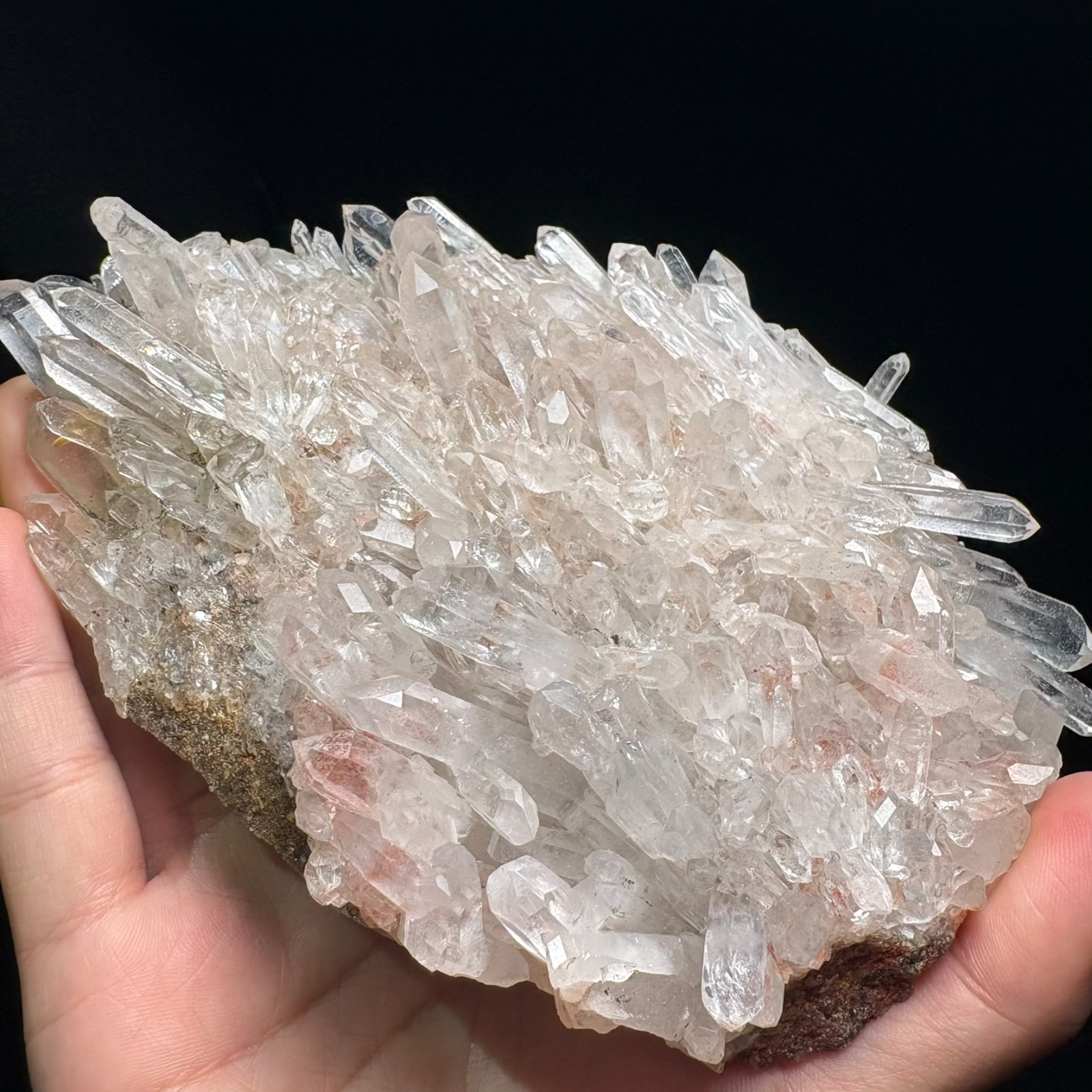 Natural Clear Quartz Cluster Specimen Raw Mineral Crystal Healing Energy Clarity