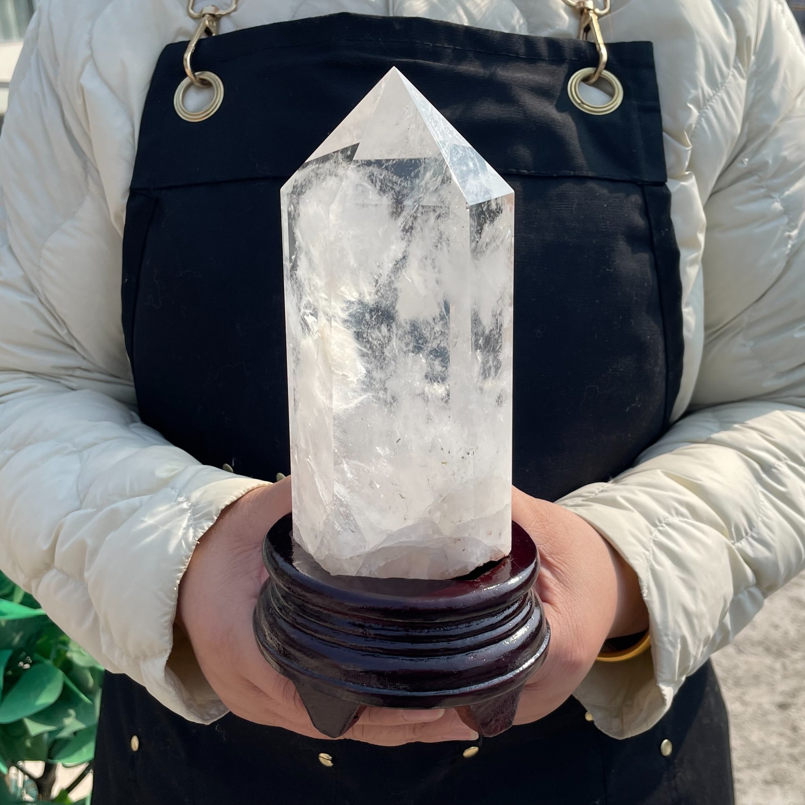 ALL 2.8LB Natural clear quartz Blue needle obelisk crystal point healing G6961