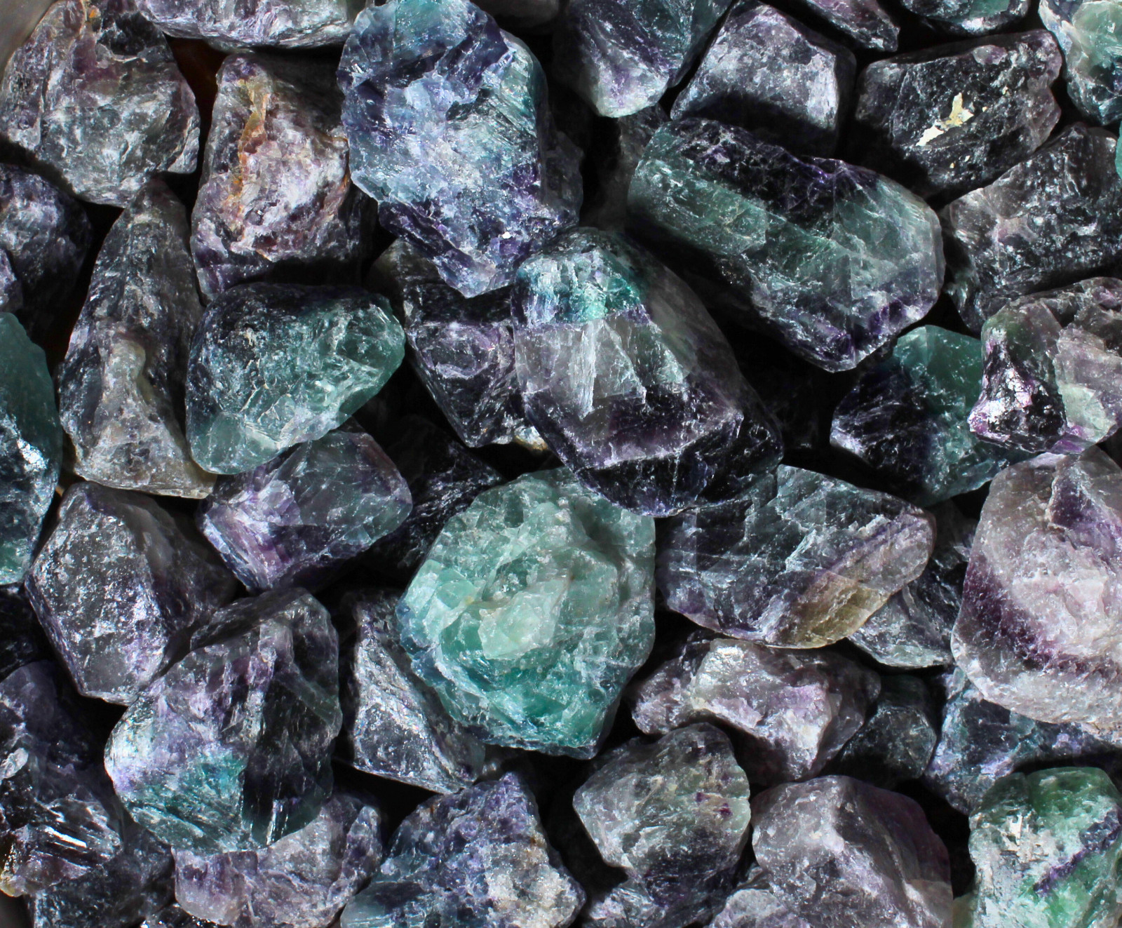Rainbow Fluorite – Rough Rocks for Tumbling – Bulk Wholesale options