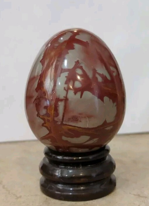 AUSTRALIAN NOREENA JASPER POLISHED EGG 168 GM 2 & 1/2 IN HEIGHT NEW CONDITION