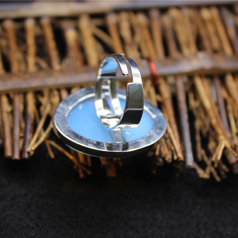 Natural Chakra Crystal Oval Irregular Ring Quartz Opening Jewelry Healing Reiki