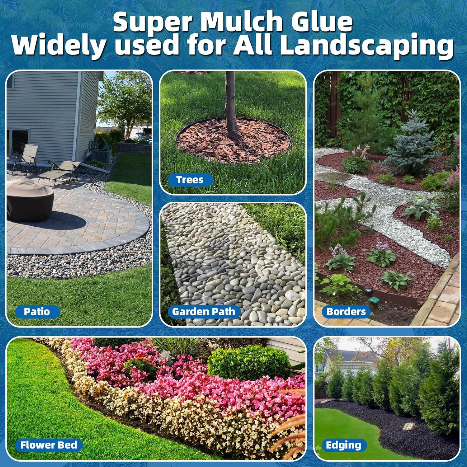 2 Gallon Mulch Glue – Strong Adhesive for Gravel & Landscape Stabilization