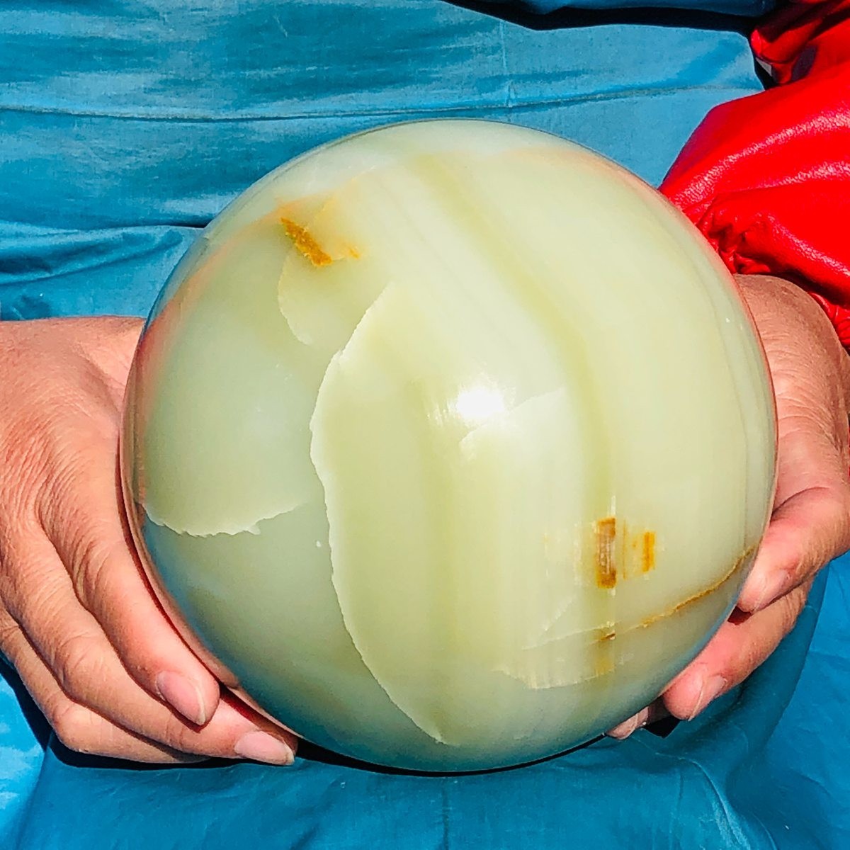 4170g Natural Afghan Jade Chakra Quartz Sphere healing ball Specimen