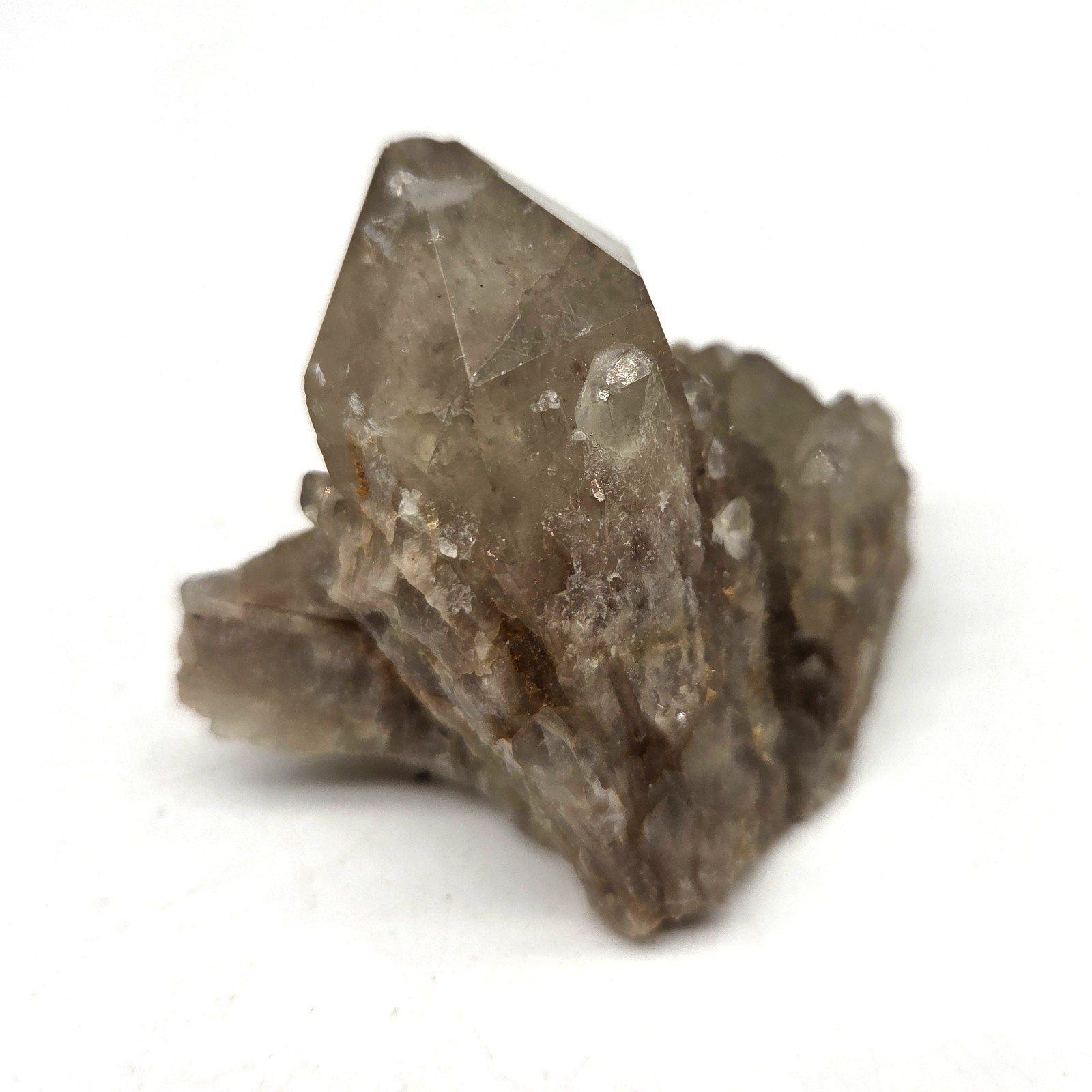 Natural Phantom Smokey Quartz Cluster From Luena, Congo