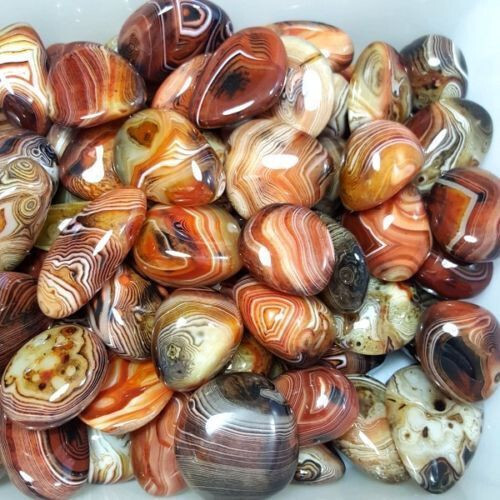 1KG Banded agate Madagascar,send randomly xlarge tumbled beautiful patterns