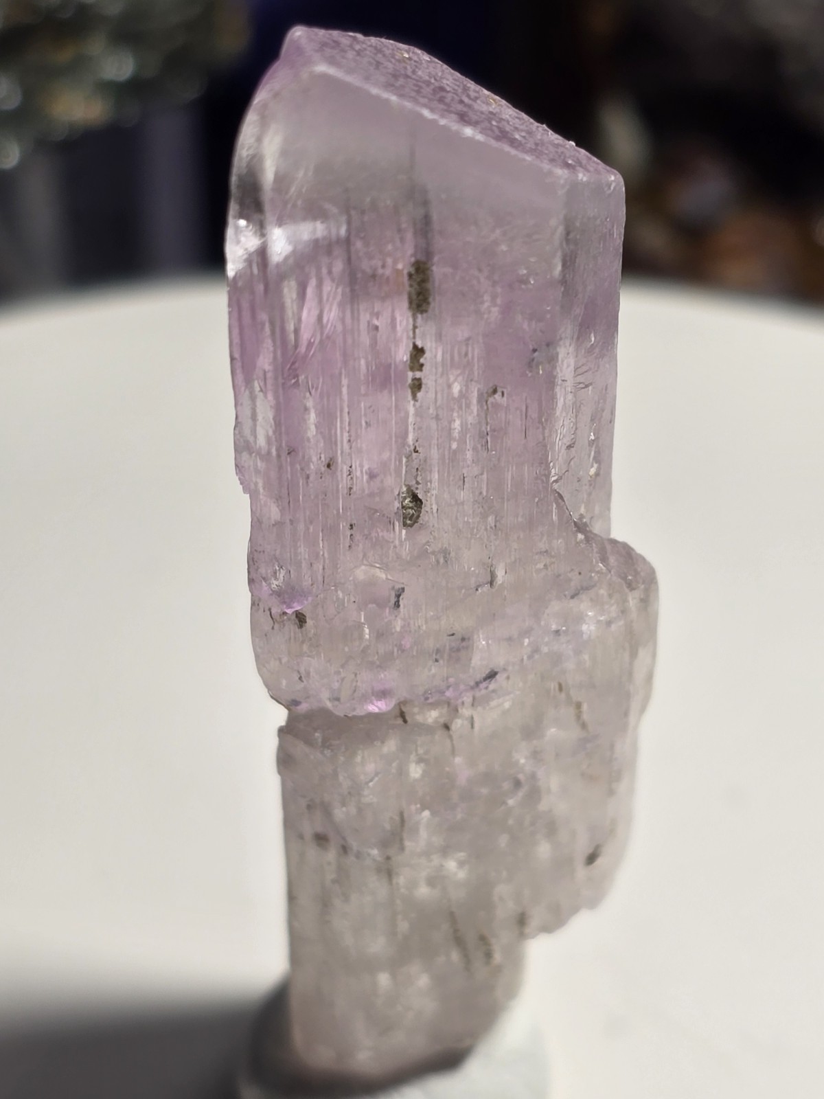 Pink Terminated Genuine Kunzite Crystal Gemstone Specimen J25