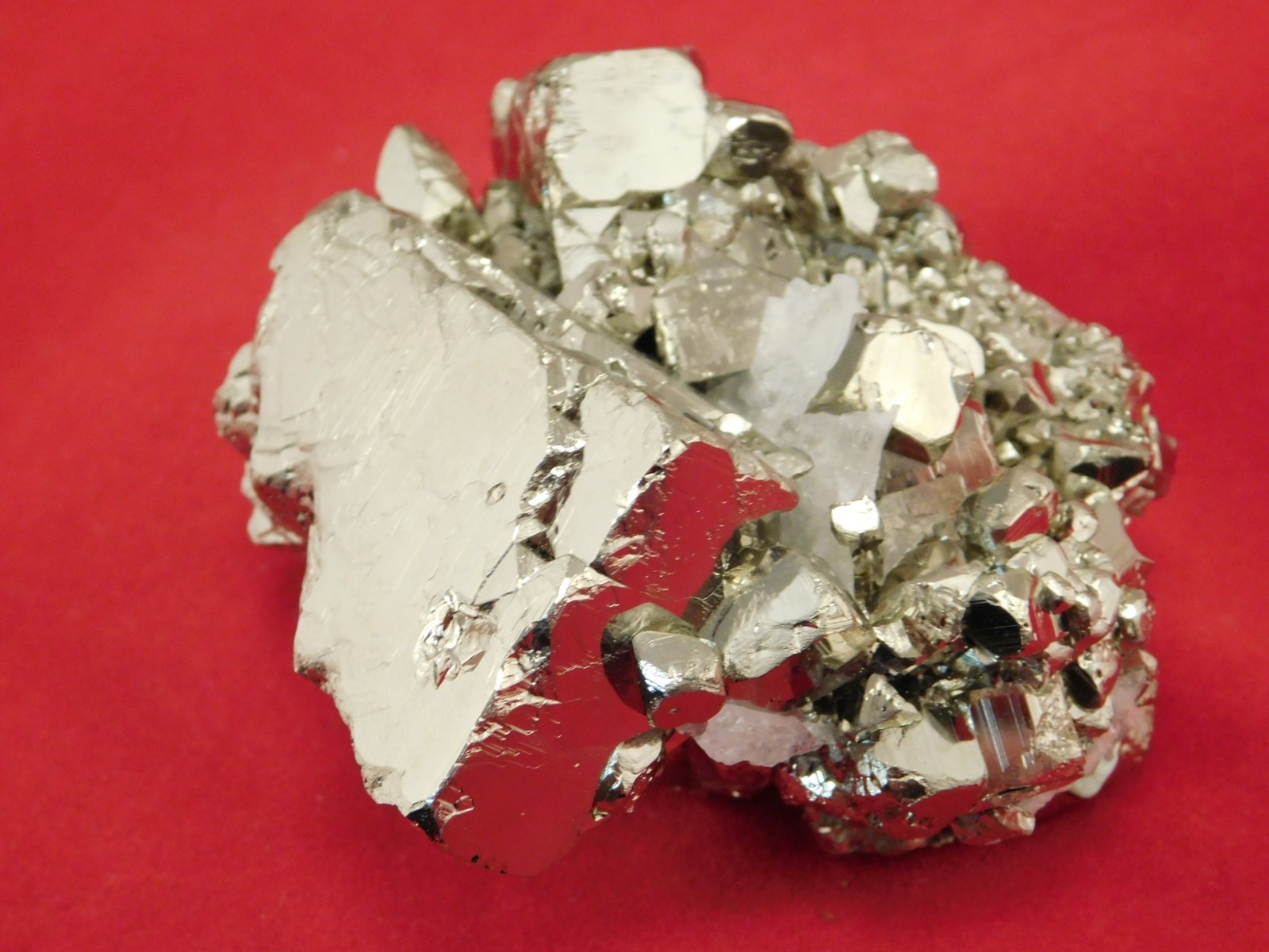 Larger! Nice and 100% Natural Pyrite CUBE Cluster Huanzala Mine Peru 326gr