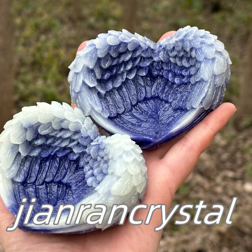 3.5” Luminous Stone Resin Carved Decoration Mermaid Skull Reiki Healing Gift 1pc