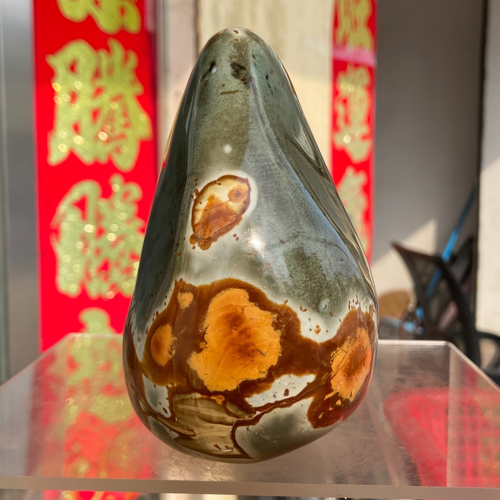 3.02LB Large Polychrome Ocean Landscape Jasper Stone Mineral Display Specimen