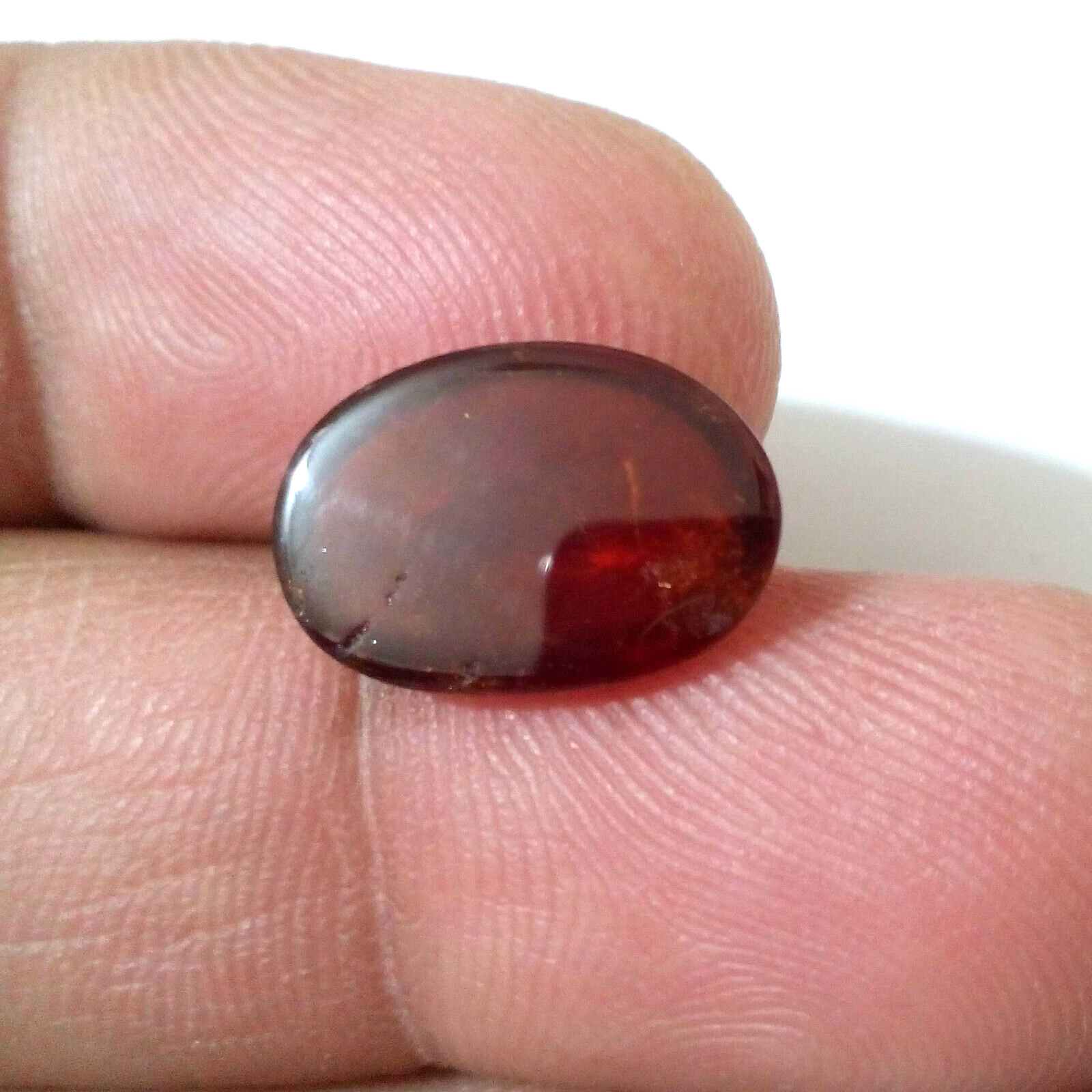 Stunning Fine Hessonite Garnet Cabochon Oval 5.85 Crt Loose Gemstone For Jewelry