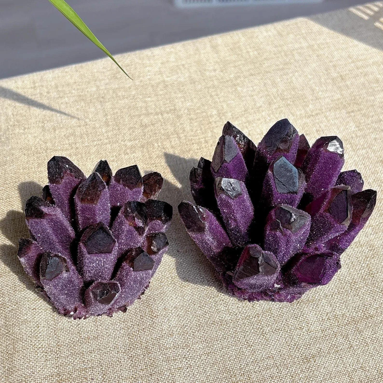 400G+ DARK PURPLE Amethyst Quartz Cluster Natural Crystal Geode Mineral Specimen