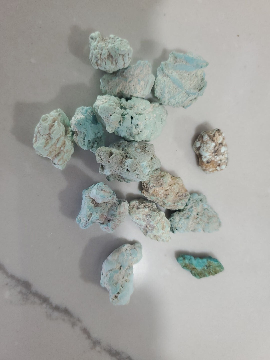 Sea Foam Turquoise Raw Stones 2.283 Oz