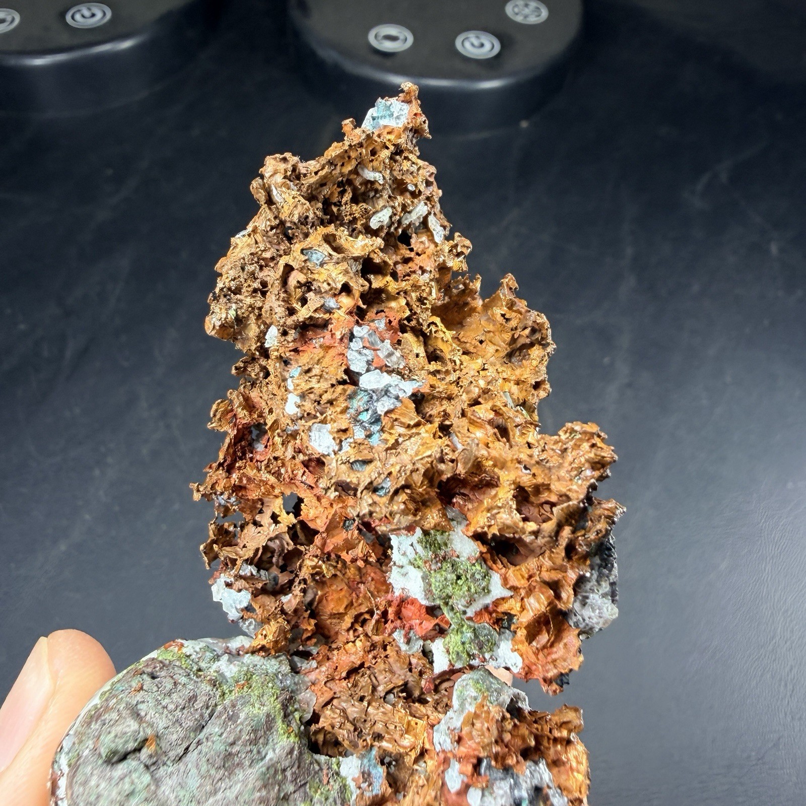 Datolite on Copper with Epidote from Caledonia Mine, Michigan *VIDEO*