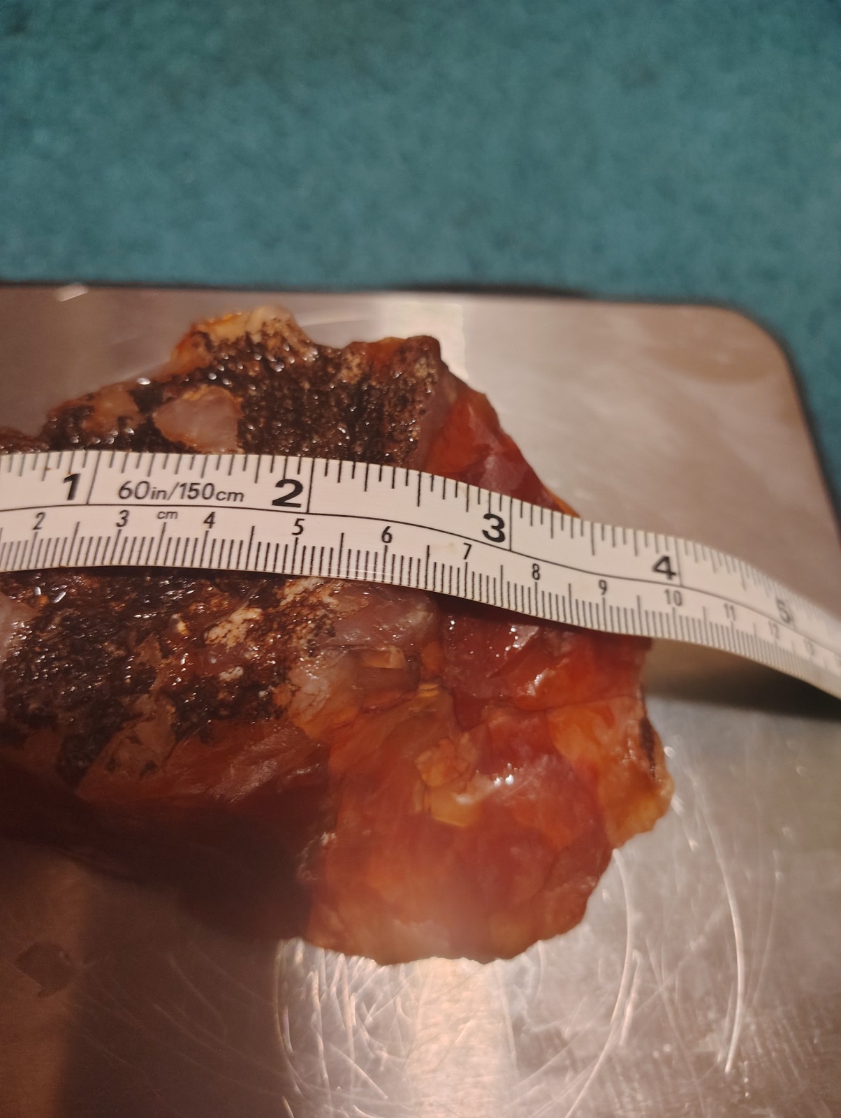 Uncut Oregon carnelian agate, Beautiful red, multi-color, 100% Natural specimen.