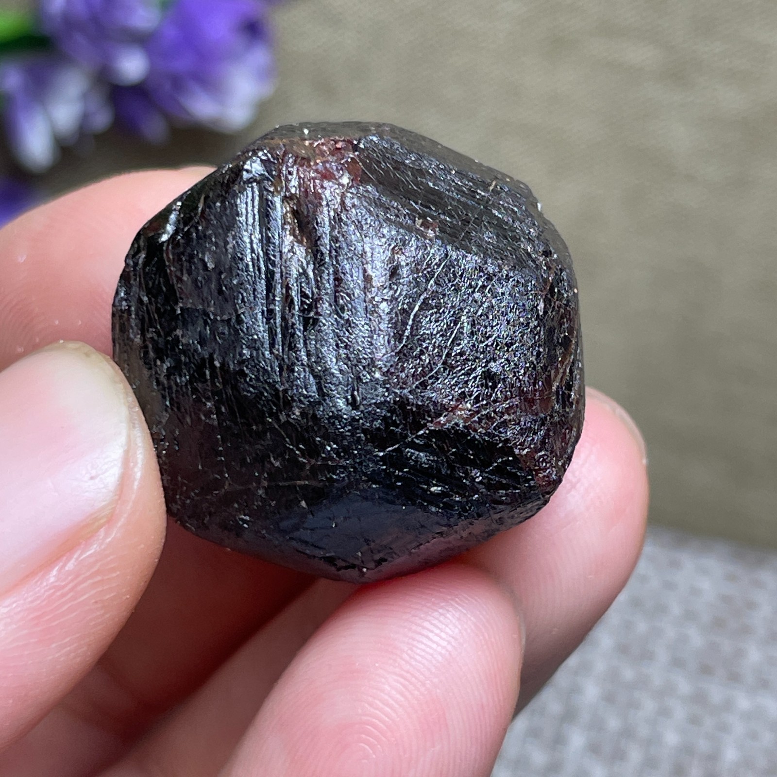 Top Red Garnet Crystal gemstone rough stone mineral specimen 36g A34