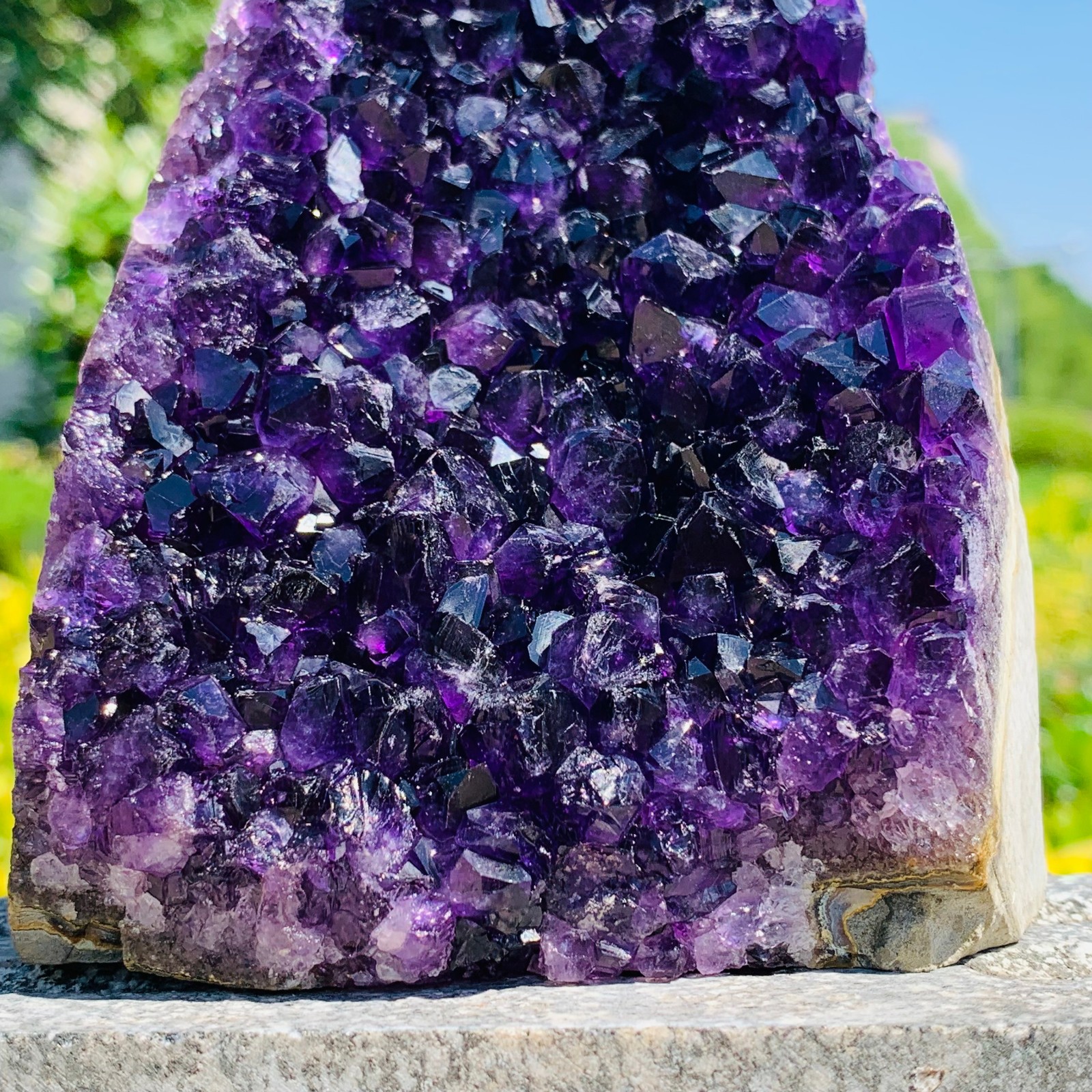 2.57LB High Quality Natural Amethyst quartz cluster crystal specimen Healing