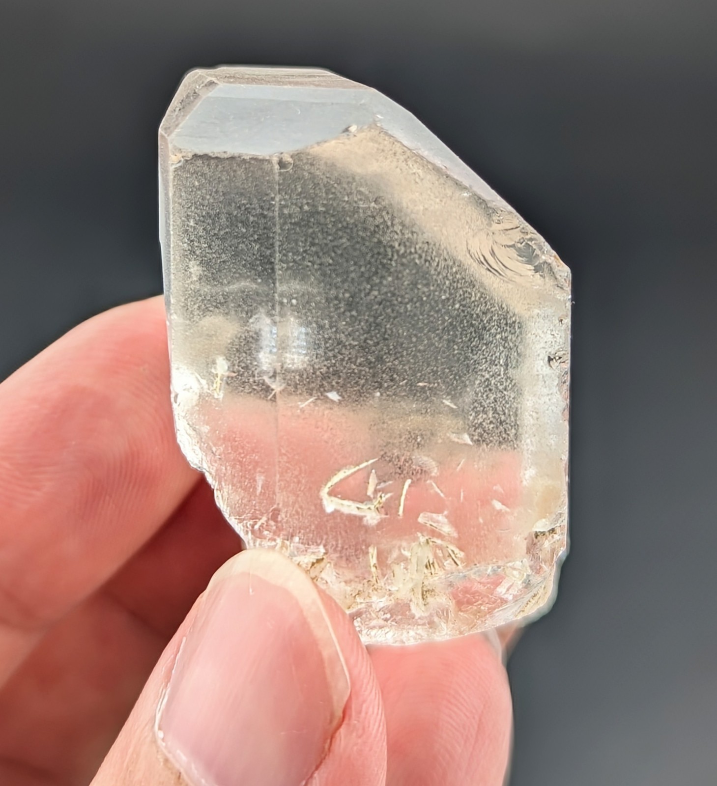 Topaz Crystal With Eye Clean Clarity, From Skardu Pakistan, 76 Grams