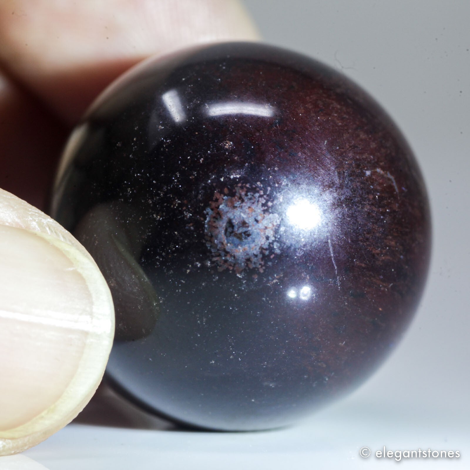 26g26mm Red Tiger Eye Sphere Crystal Ball Natural Quartz Healing Gemstone Chakra