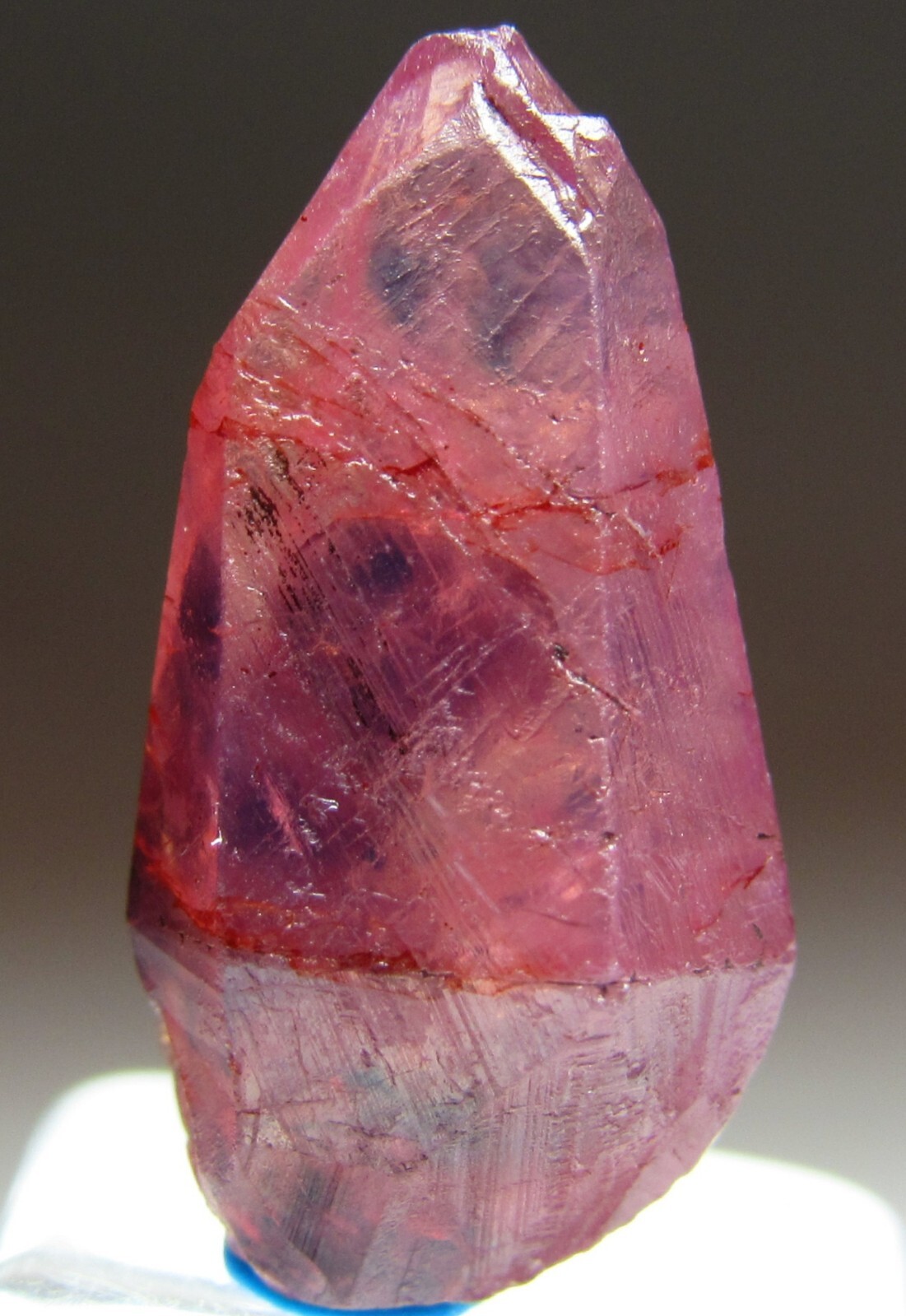 EXTRAVAGANT FINE DOUBLE TERMINATED GEM CLEAR RUBY CRYSTAL!!! WINZA TANZANIA