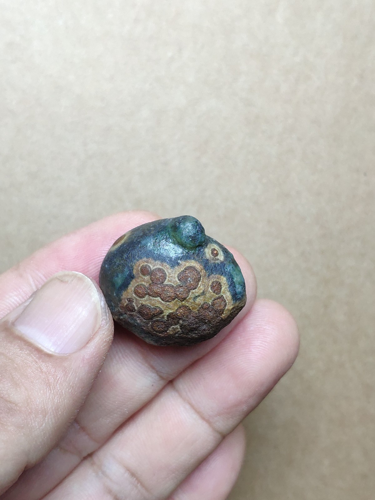 26mm Beautiful Natural Gobi Agate eye agate Landscape stone